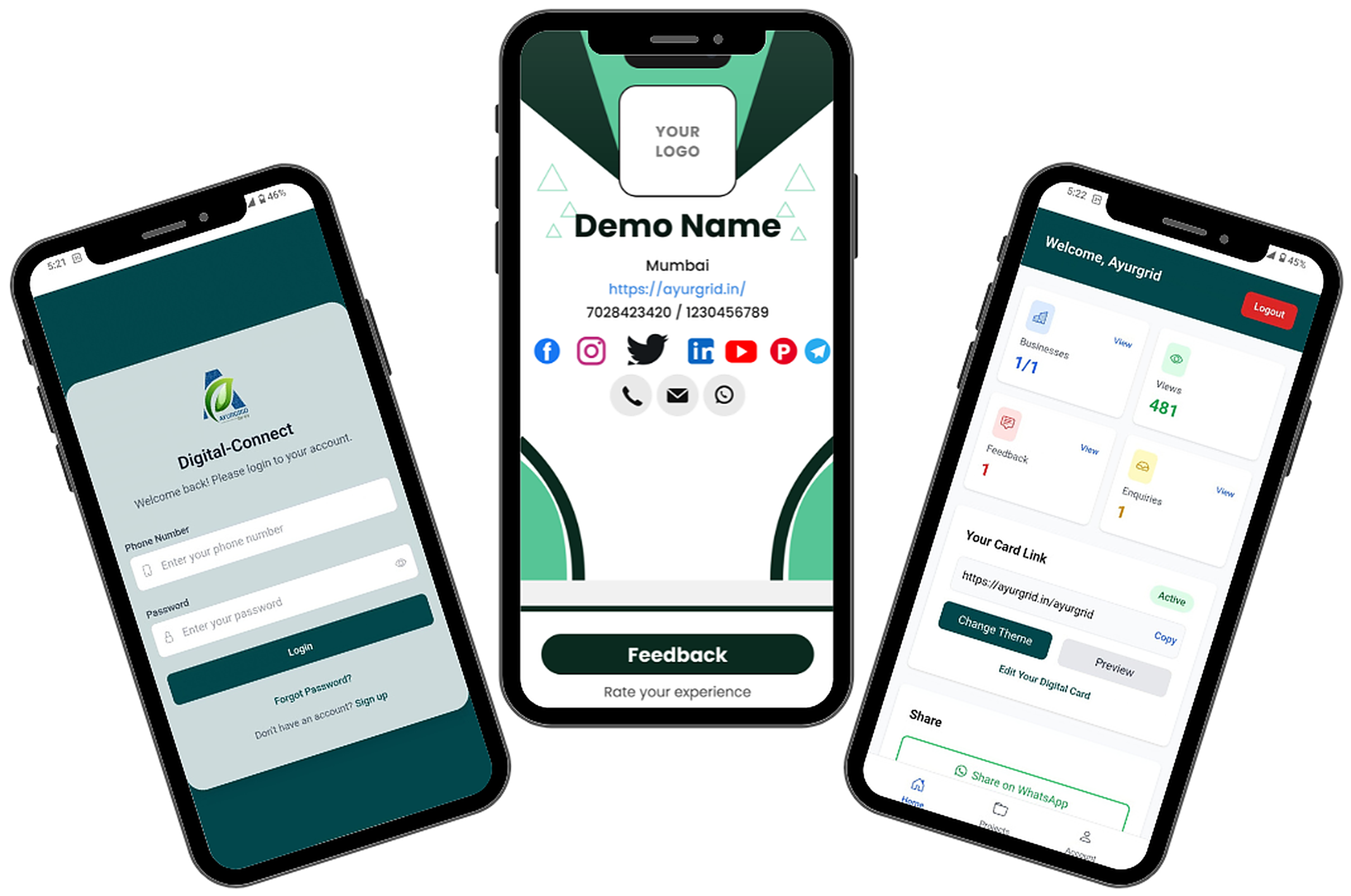 Digital Connect interface preview